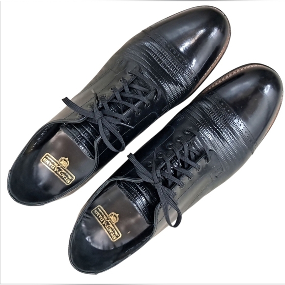 Stacy Adams Madison Lizard Cap Toe Oxfords Mens 11.5W - Picture 3 of 16